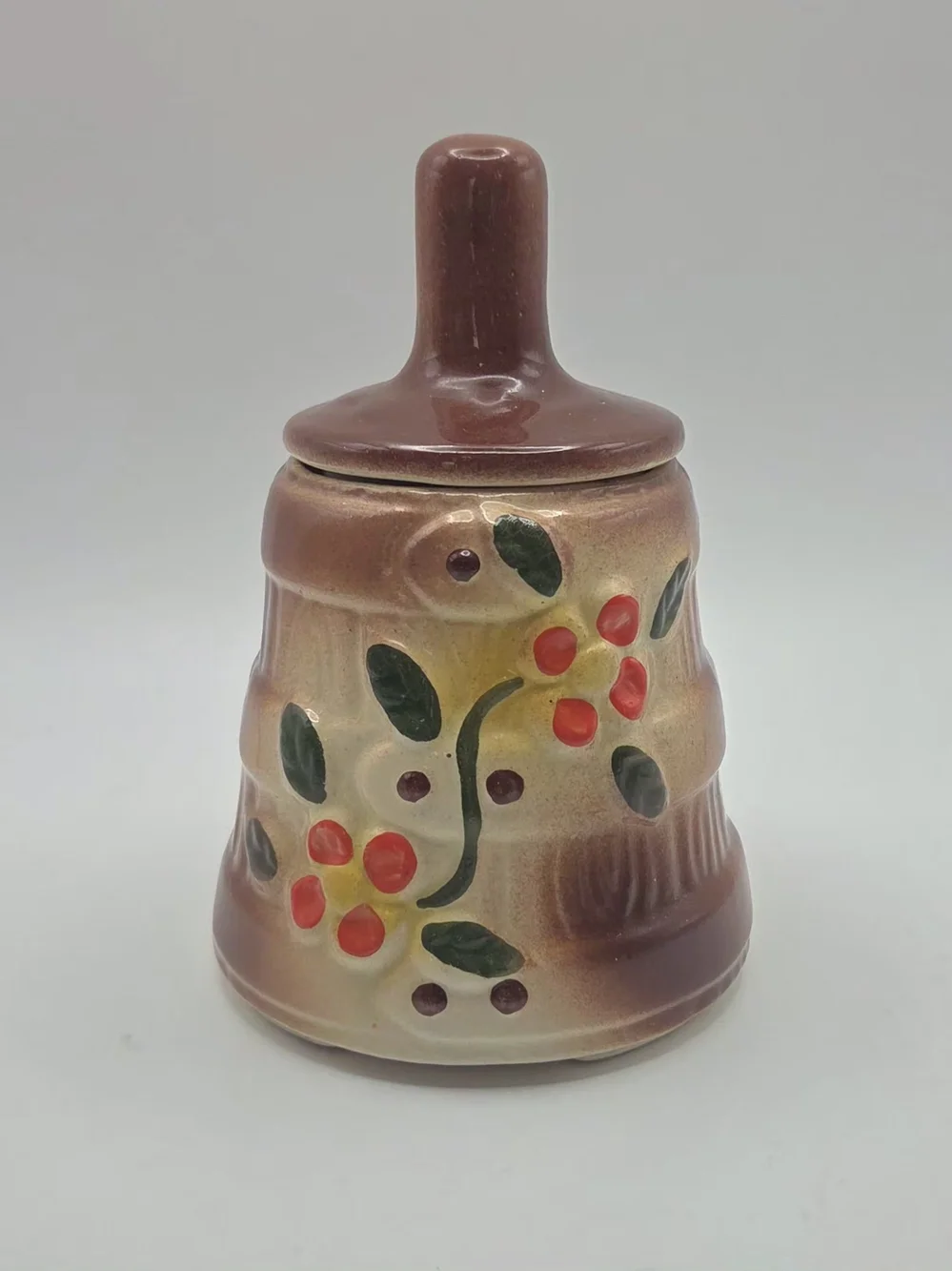 Vintage Butter Churn Cookie Jar c 1940's Unmarked McCoy Ceramic